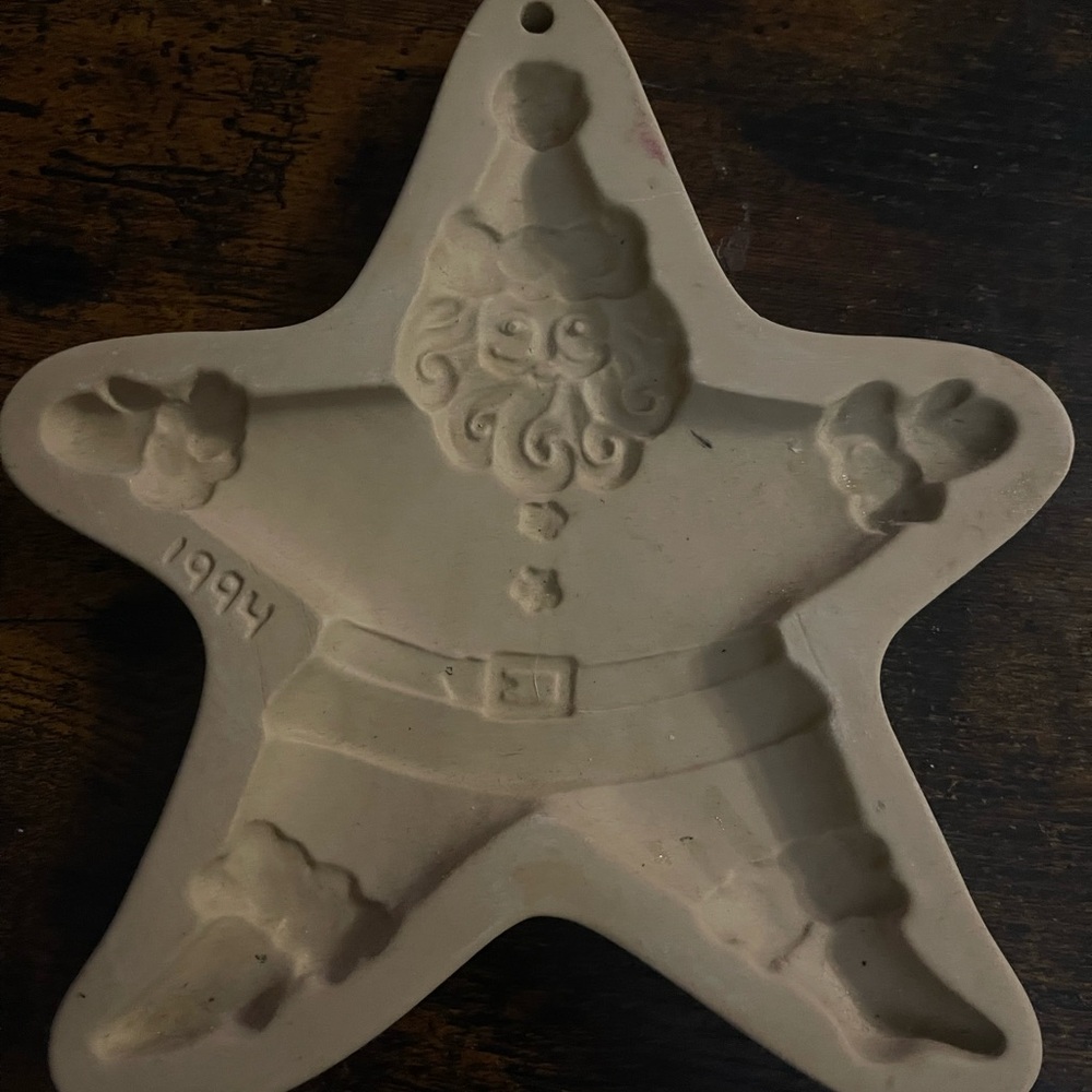 Santa Star Butter Mold